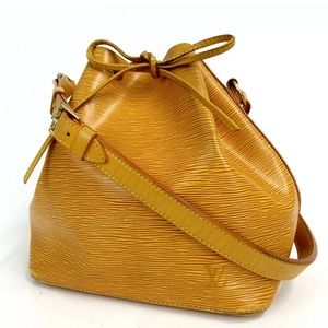 Louis Vuitton Epi Mustard Yellow Petite Noe